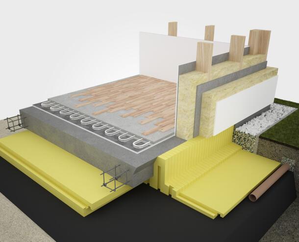 izodom zolta plyta fundamentowa polaczona ze sciana szkieletowa