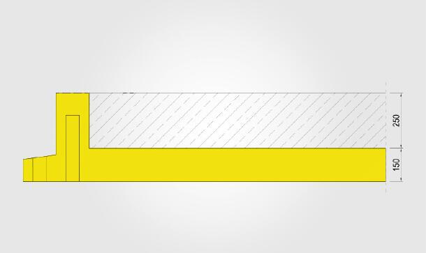 izodom schemat zolta plyta fundamentowa 150